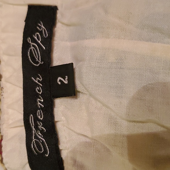 French Spy Dress Floral Zip As New - Picture 10 of 13